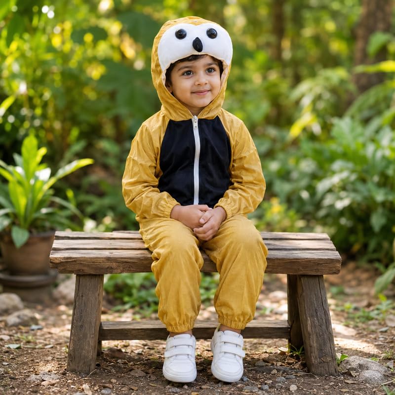 Image of Animal Costume for Kids | Plush Fancy Dress Costume for Boys & Girls |School Fancy Dress, Annual Day, Jungle Theme, Role Play, Halloween & Birthday Party