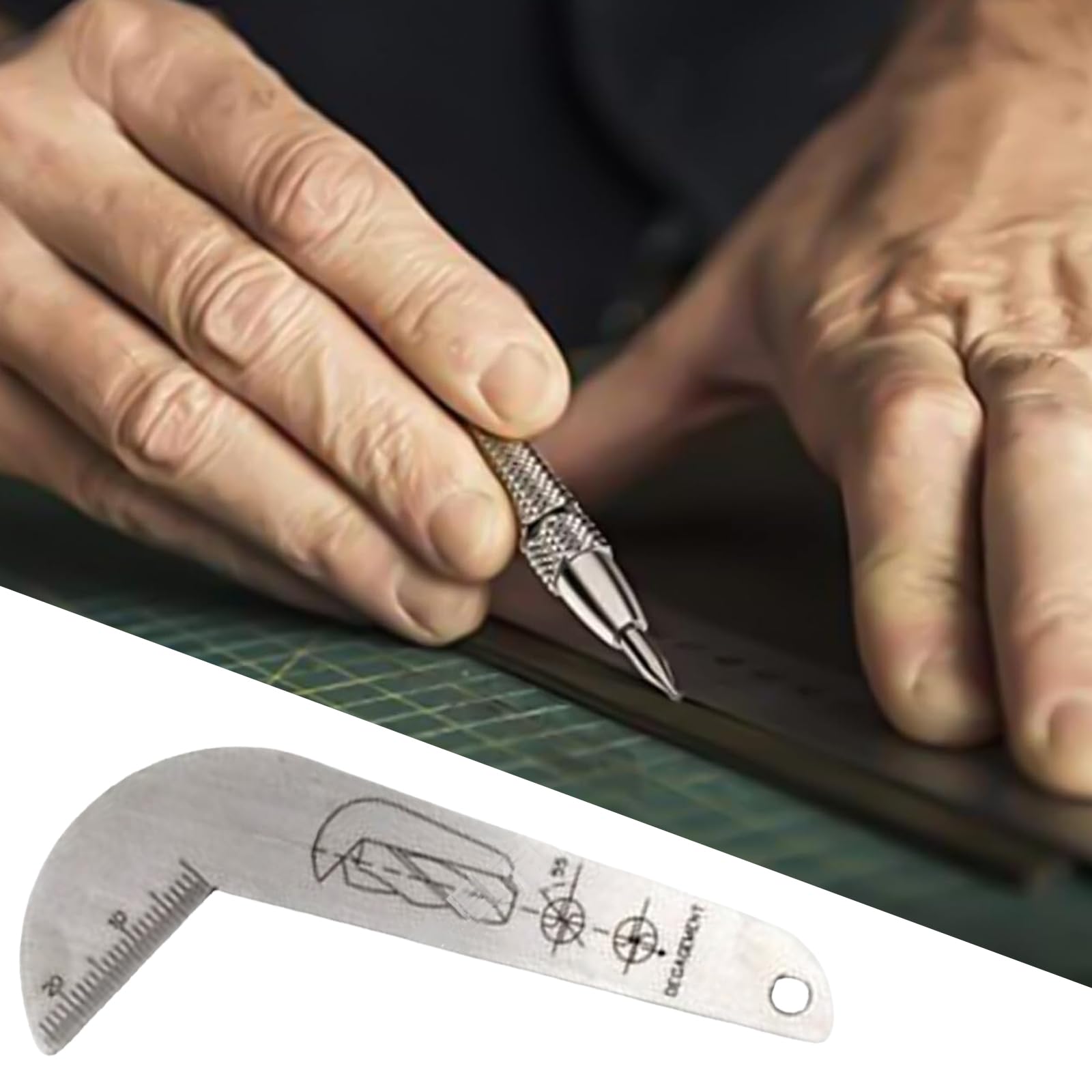 Bohrerlehre Aus Edelstahl - 118 Grad Winkelbohrführung Zum Schärfen