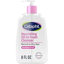 Cetaphil Nourishing Oil to Foam Facial Cleanser, Dry Skin, 8oz