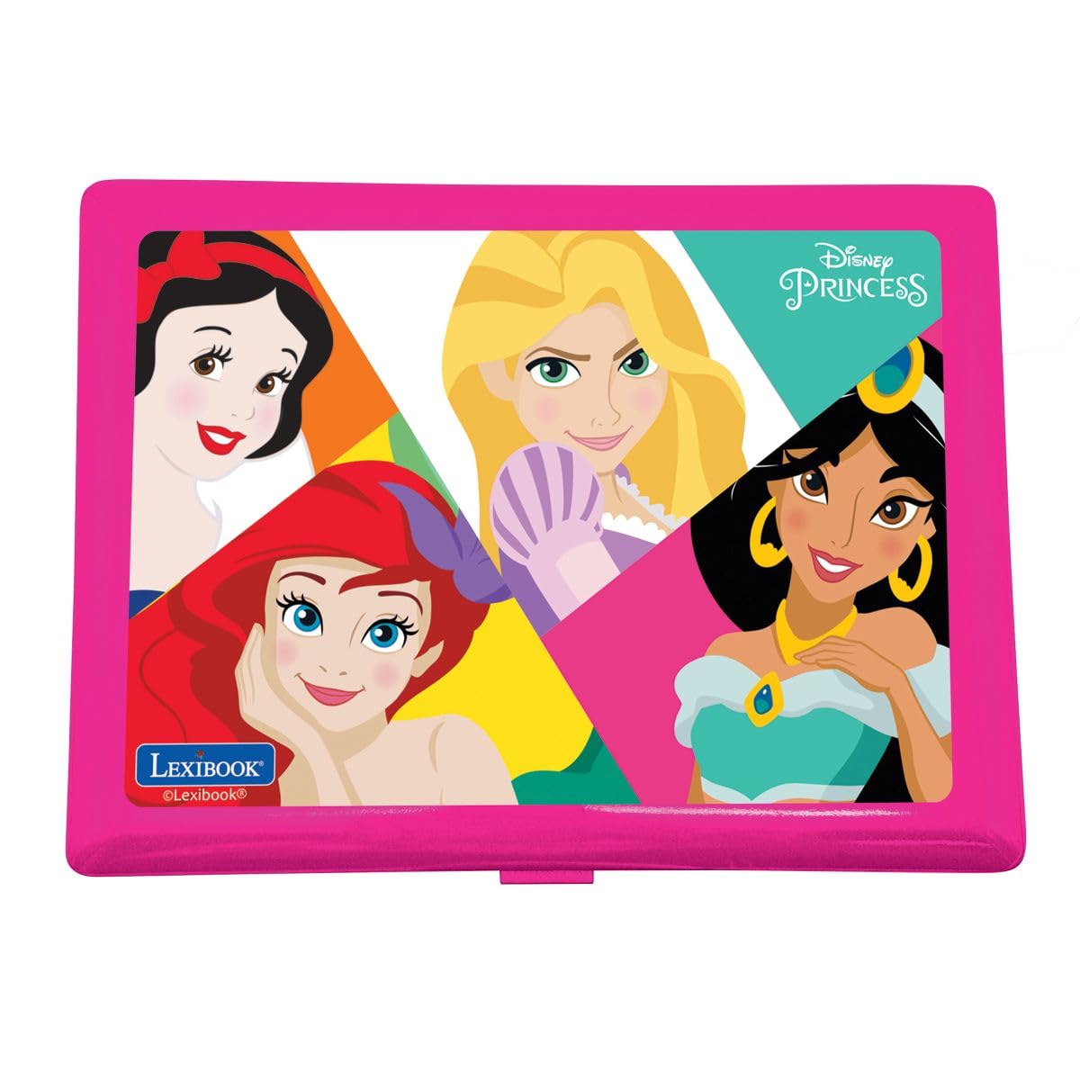 Lexibook, Disney Princess, Laptop Educativo Bilingue con 164 attività (Inglese/Italiano)