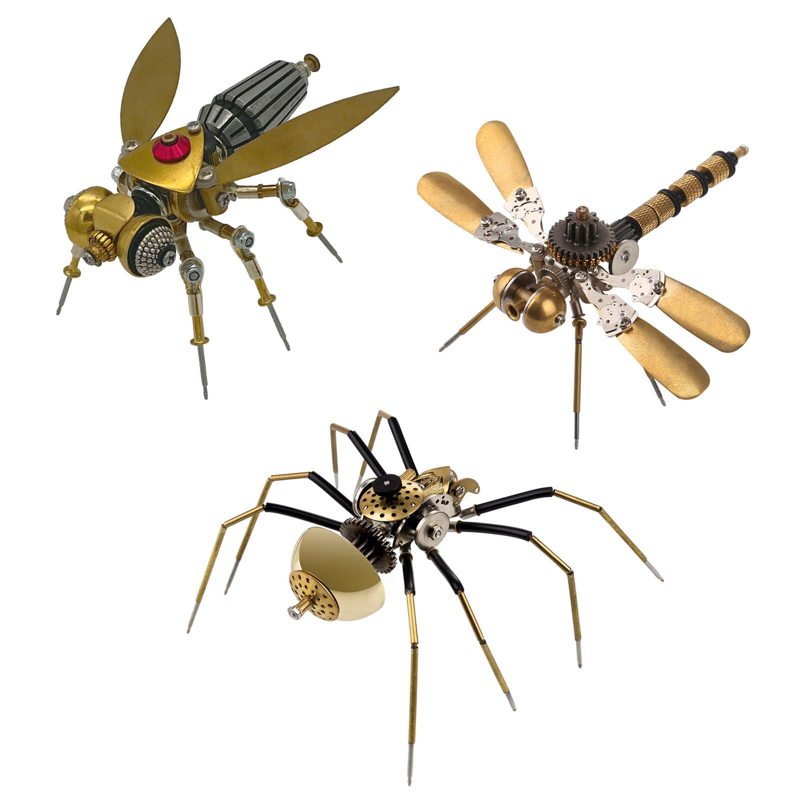 Kit De Modelo De Araña Mecánica De Metal Para Armar, Rompecabezas 3D Ensamblaje De Insectos Mecanicos Rompecabezas De Metal Hechos A Mano D Kit De Modelo De Araña Mecánica De Metal Para Armar, Rompecabezas 3D Ensamblaje De Insectos Mecanicos Rompecabezas De Metal Hechos A Mano D