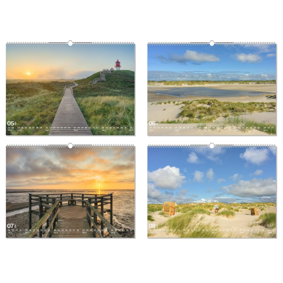 artboxONE Kalender 2027 Wunderschönes Amrum Wandkalender A2 2027 Reise