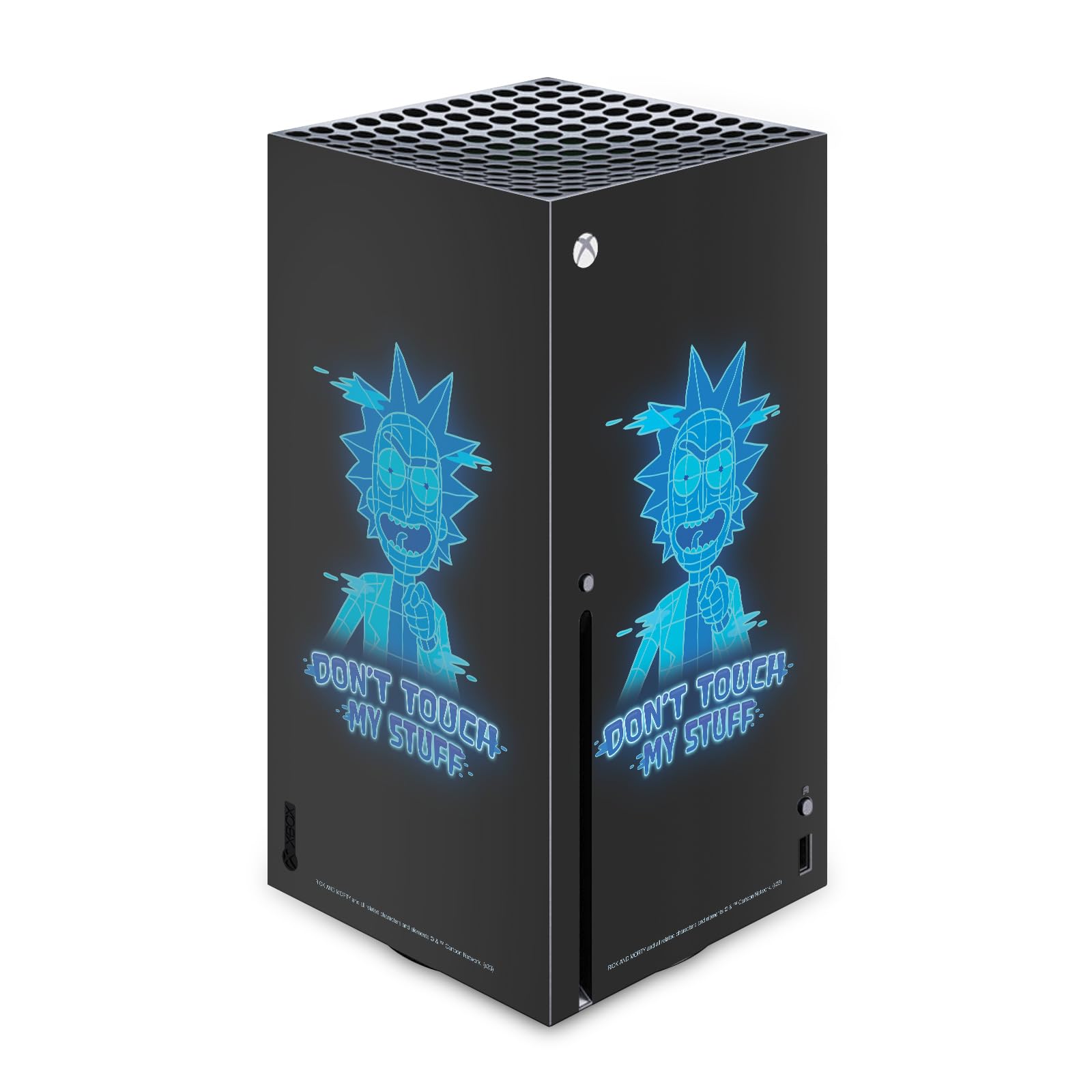 Head Case Designs sous Licence Officielle Rick and Morty Ne Touchez Pas À Mes Affaires Graphiques Vinyle Autocollant De Jeu Peau Autocollant Couverture Compatible avec Xbox Series X Console