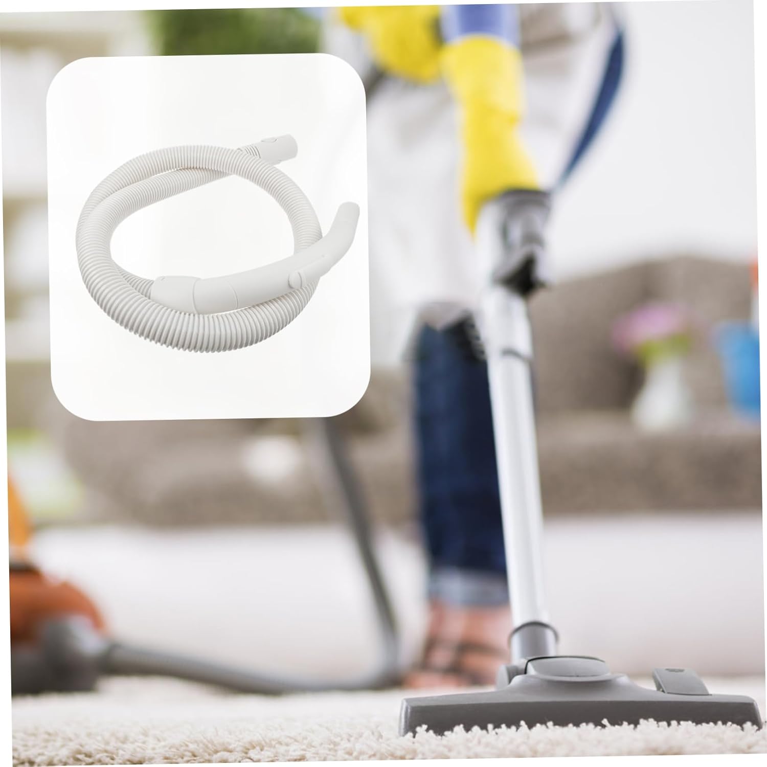 Extension Vacuum Hose Flexible and Collapsible Hose Extension Tube for Mattress Vacuum Cleaner