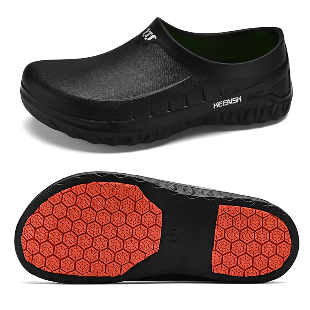 Armadillo Chef Shoes for Men 2025 Newly Slip Resistant, Lightweight Waterproof Armadillo Clogs for Women, Ideal Work Shoes for Kitchens C Black