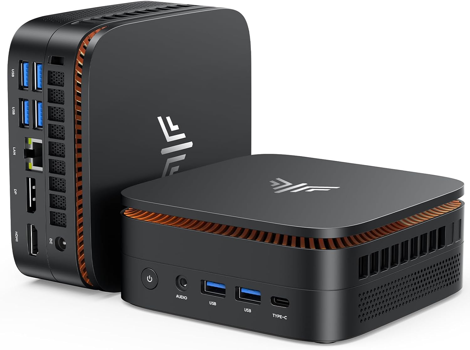 NiPoGi Pinova P1 Mini PC AΜD Ryzen R2544 W11 Pro(4C/8T,3,7GHz,Schneller als i3-10110U/N150/N95/R2514/3500U) 16GB DDR4 +256GB M.2 SSD 4K UHD Triple Display/WiFi 5/BT 4.2/LAN für Büro Bildung Multimedia