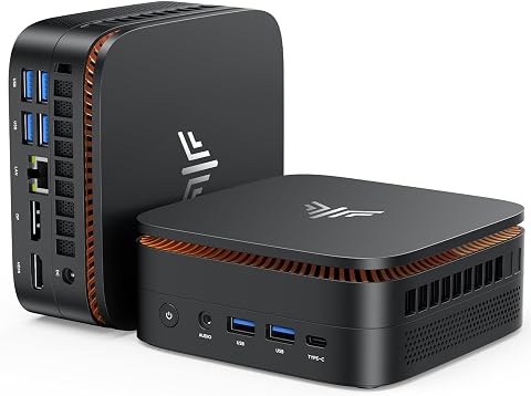 NiPoGi Pinova P1 Mini PC AMD Ryzen Embedded R2544(4C/8T, Max 3.7GHz,Migliore di 3500U/ R2514/i3-10110U)8GB DDR4 2666MHz,256GB NVMe SSD, 4K UHD Triplo Display (HDMI 2.0/DP 1.4/Type-C) WiFi 5 BT4.2