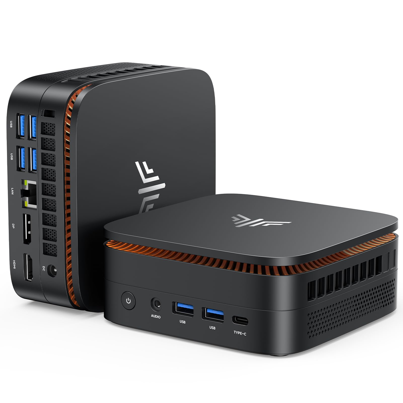 NiPoGi Pinova P1 Mini PC ΑΜD Ryzen Embedded R2544(4C/8T,3.7GHz MAX, Mejor Que R2514,4300U,3300U) | 16GB DDR4+256GB NVMe SSD | Triple Pantalla 4K DP1.4/HDMI2.0/Type-C | WiFi5 BT4.2 PC Escritorio