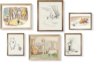 Vintage Hundred Acre Wood Poster: Enchanting Wall Art for Winnie the Pooh Lovers