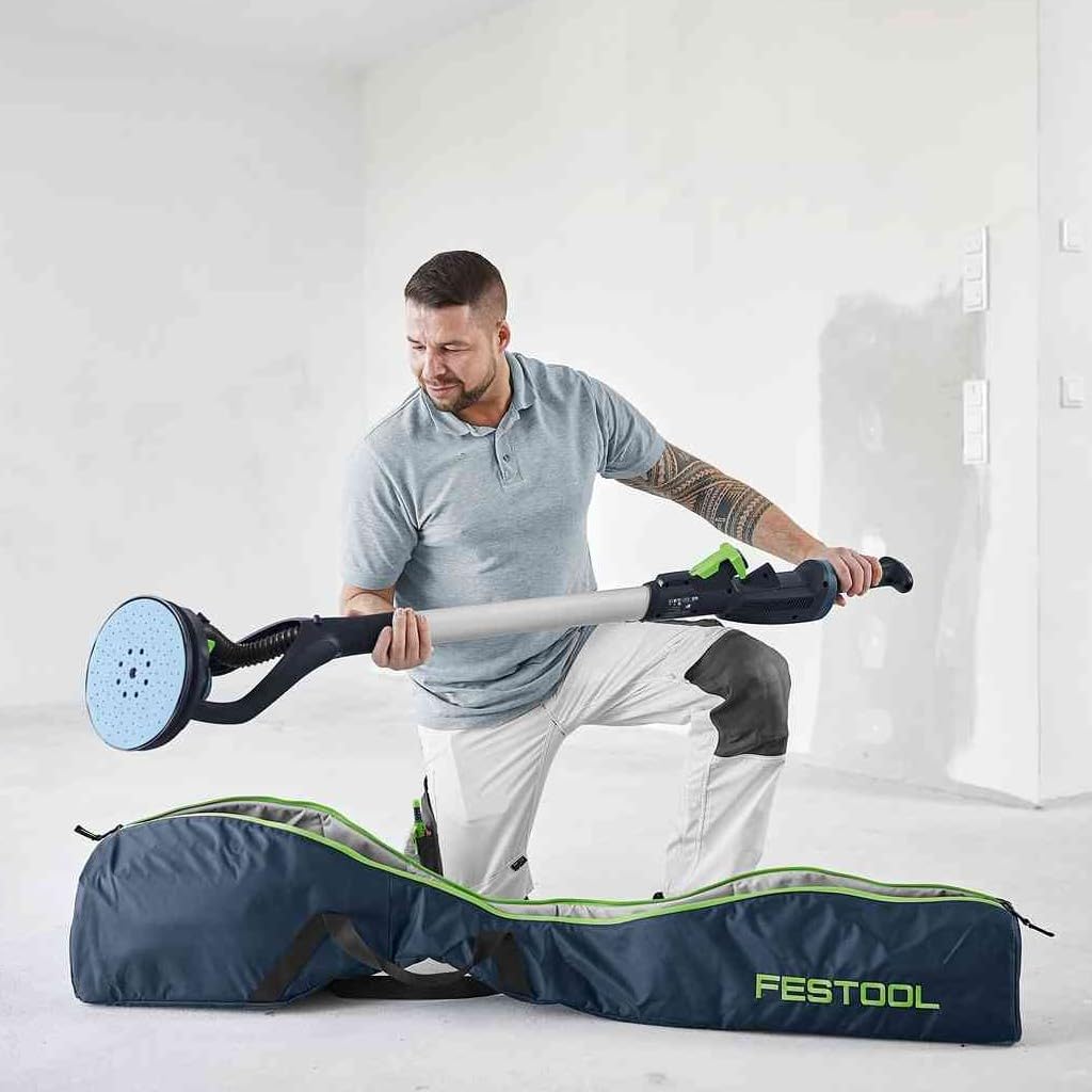 Festool Lijadora de Pared PLANEX LHS 2-M 225 EQ - Lijadora Jirafa | Lijadora excéntrica para pared y techo - Motor EC-TEC sin escobillas - Longitud 1,4 m - Bolsa de transporte incluida