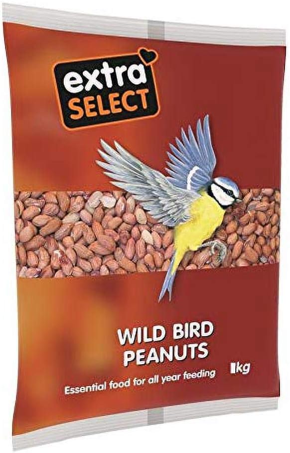 Extra Select Whole Peanuts for Wild Birds: Wild Bird Food Peanuts & Squirrel Food - 3kg Bag