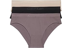Calvin Klein Women's Bonded Flex Seamless 3-Pack Mid Rise Bikini