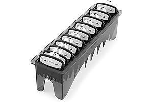 10 Wahl Designer Clipper Guards with Comb Tray