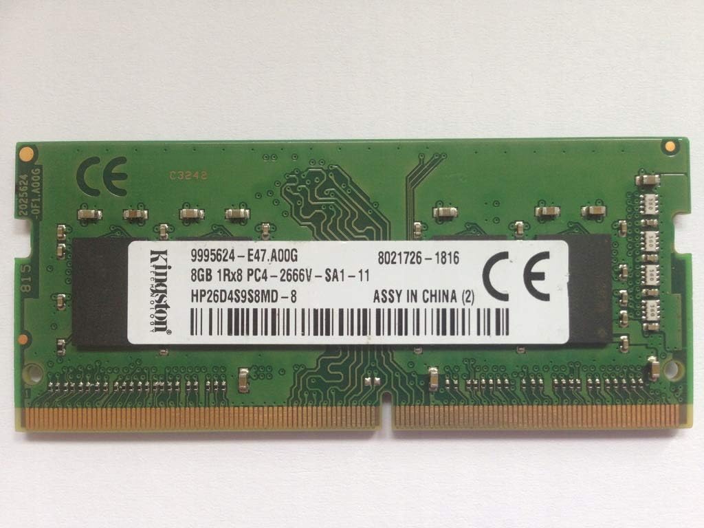 Kingston HP26D4S9S8MD-8 - CL19 DDR4 8GB 2666MHz SODIMM RAM