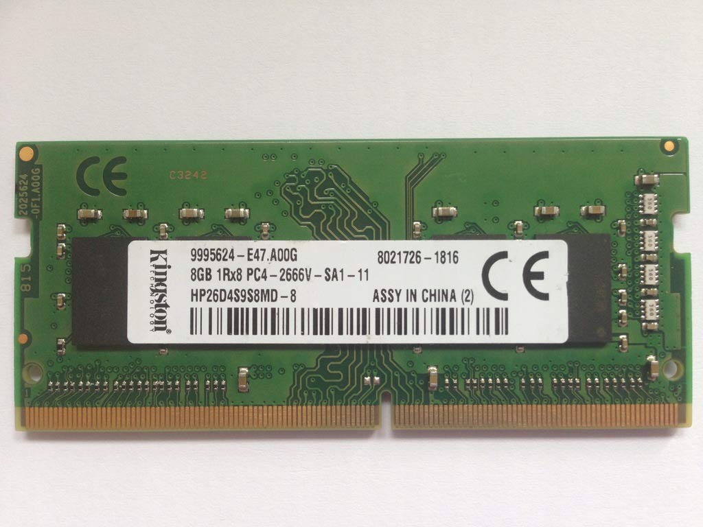 Kingston HP26D4S9S8MD-8 - CL19 DDR4 8GB 2666MHz SODIMM RAM: Amazon