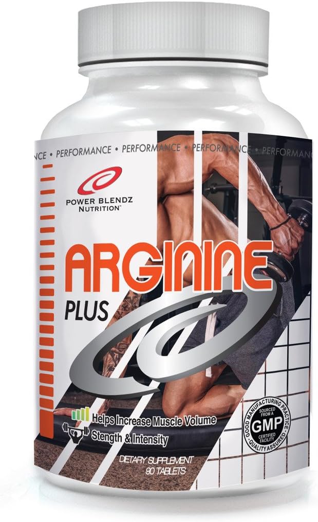 Power Blendz - Arginine Plus, 30 Servings, Non-GMO, Made in The USA, for Heart Health and Promotes Nutrients to Muscles