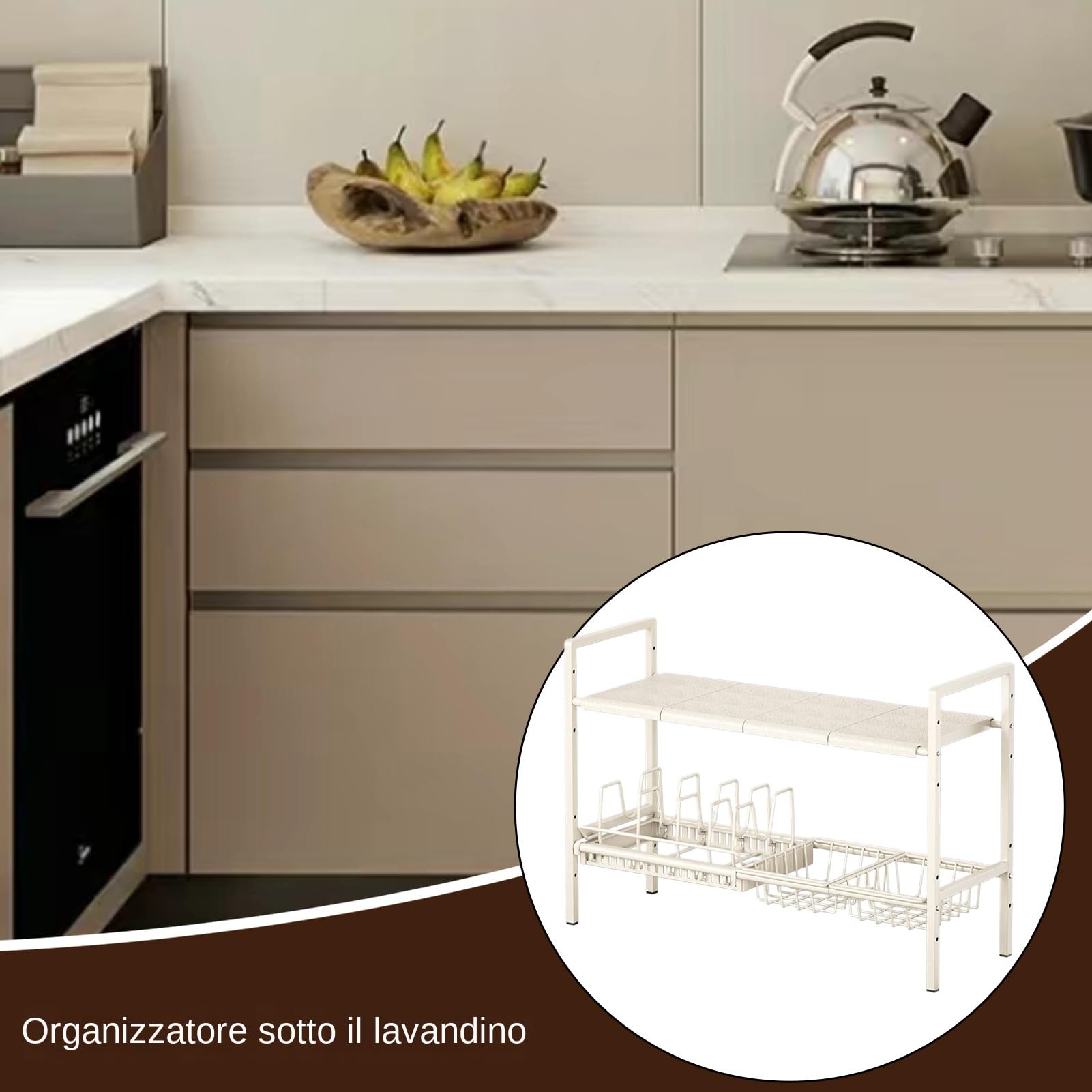 Unter Spüle Organizer Küche Multifunktional Aufbewahrungsorganizer