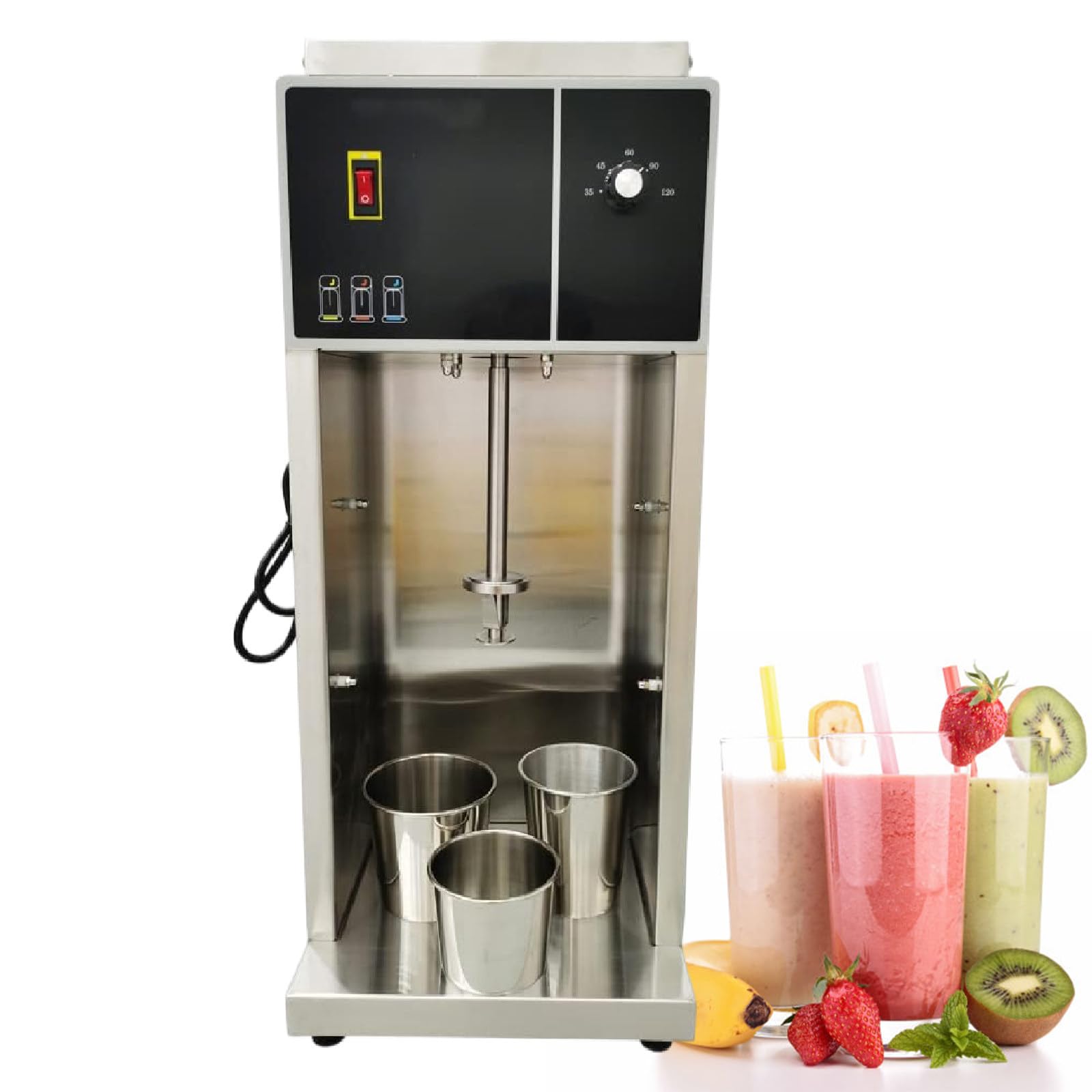 GYKOZY Ice Cream Mixer Machine 500W, Yogurt Blender with 6 Speeds, High-Speed Milkshake and Yogurt Maker, Concentric Coaxial 3200r/min