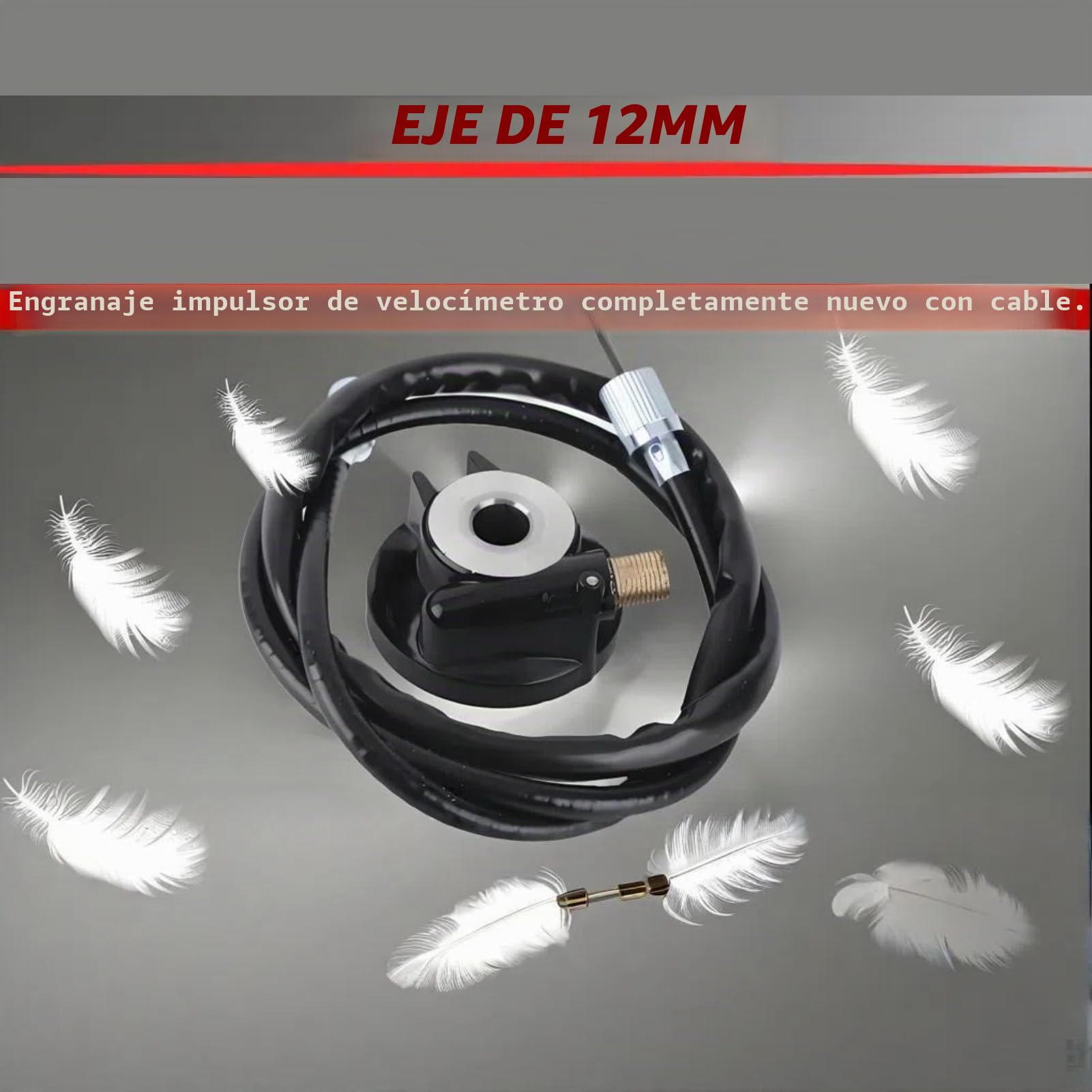 Engranaje de Velocímetro GY6 50 150 con Cable de Aleación de Aluminio Negro para Scooter PC Piezas de Transmisión