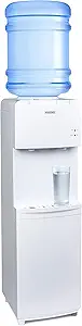 Igloo Top Loading Water Cooler for Hot & Cold Dispenser – White, Holds 3 & 5 Gallon Jugs, Child Safety Lock – for Homes, Kitchens, Offices, Dorms