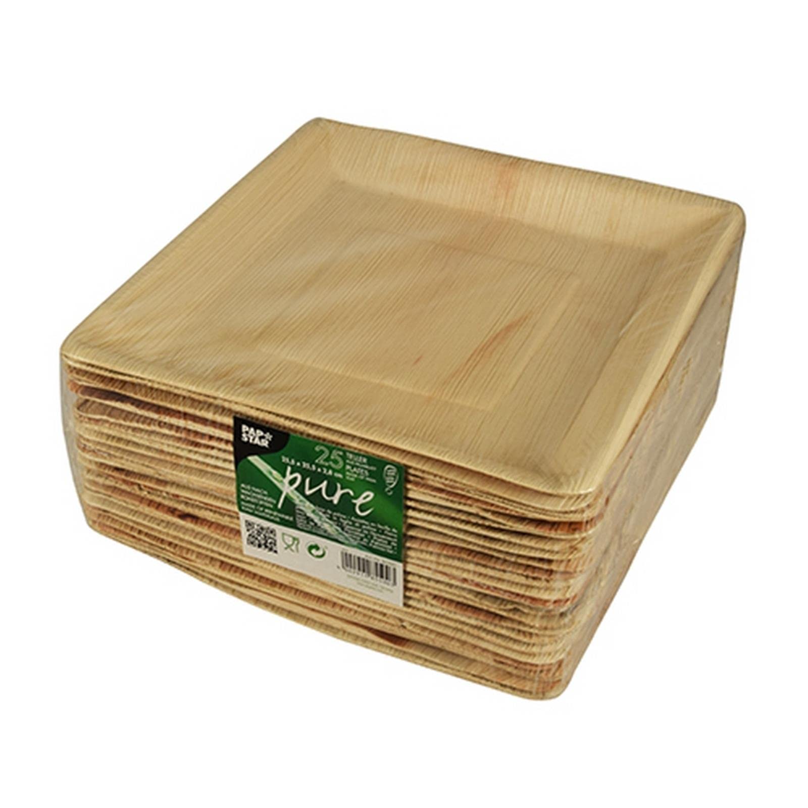 O'CREME Quadratische Wellpappen-Kuchenteller – 25,4 X 25,4 Cm, Weiß, 10 Stück, Fettabweisend