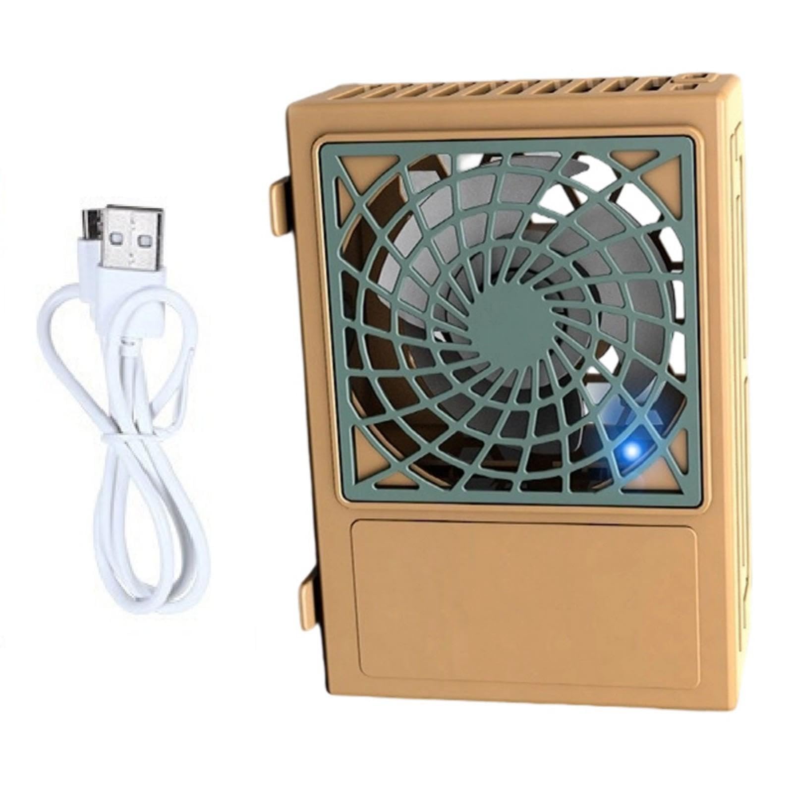 Bottone Quiet Air Cooler Fan Lightweight for Outdoor School Desk Cooling USB Rechargeable Desktop Fan