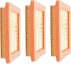 Air Filter For Honda GCV145/170/200 HRU19/HRN216/HRX217/HRG466 Lawn Mower Replacement Accessories,Part 17211-Z8B-901 (3PCS)