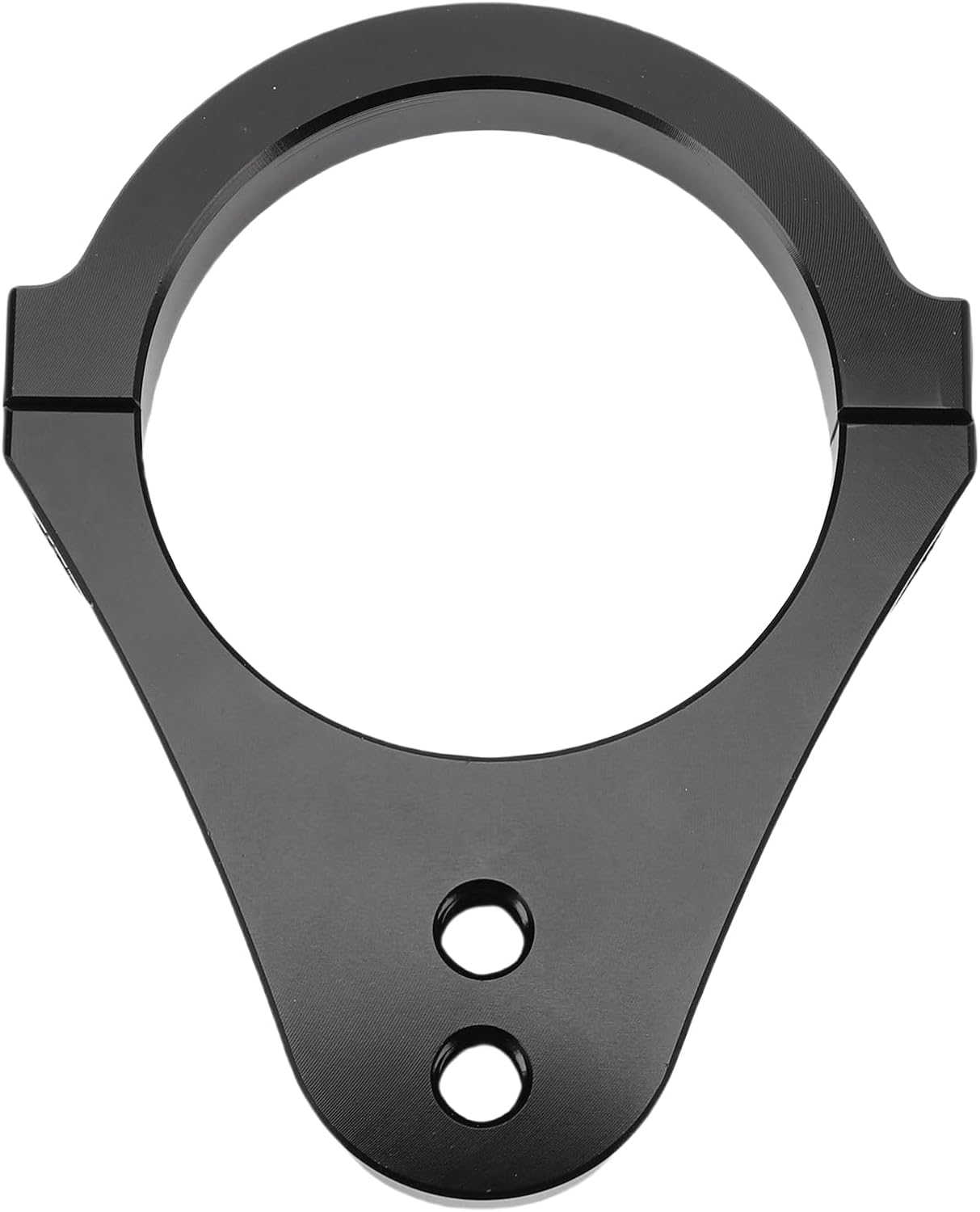 Steering Damper Bracket Fork Clamp 60mm CNC Aluminum Alloy Black - Lightweight Durable Motorcycle Shock Absorbing Mount, Universal Fit for Front Fork LED Light Installation (Black)