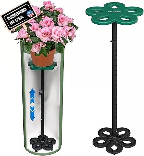 Lift Kit Planter Insert, para macetas extra grandes y contenedores de plantas grandes, interiorexterior, elevación de columna XLalta 21-34"