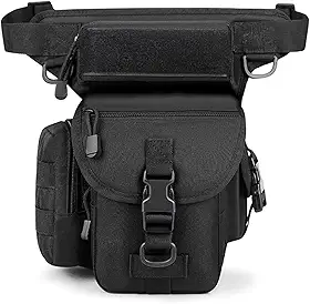 Bolsa Tática Militar de Cintura e Coxa - Bolsa de Perna para Ciclismo ao Ar Livre - Bolsa de Ombro Multiuso Carteiro, A