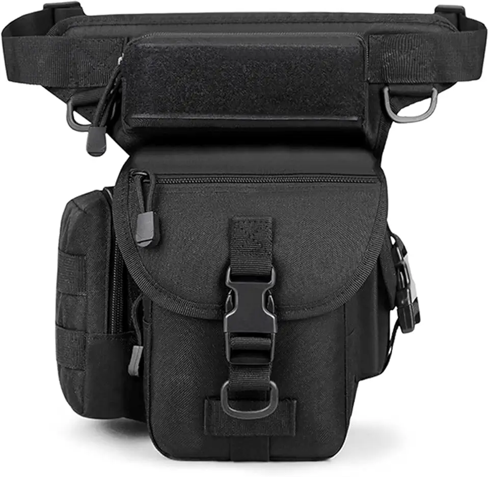 Bolsa Tática Militar de Cintura e Coxa - Bolsa de Perna para Ciclismo ao Ar Livre - Bolsa de Ombro Multiuso Carteiro, A