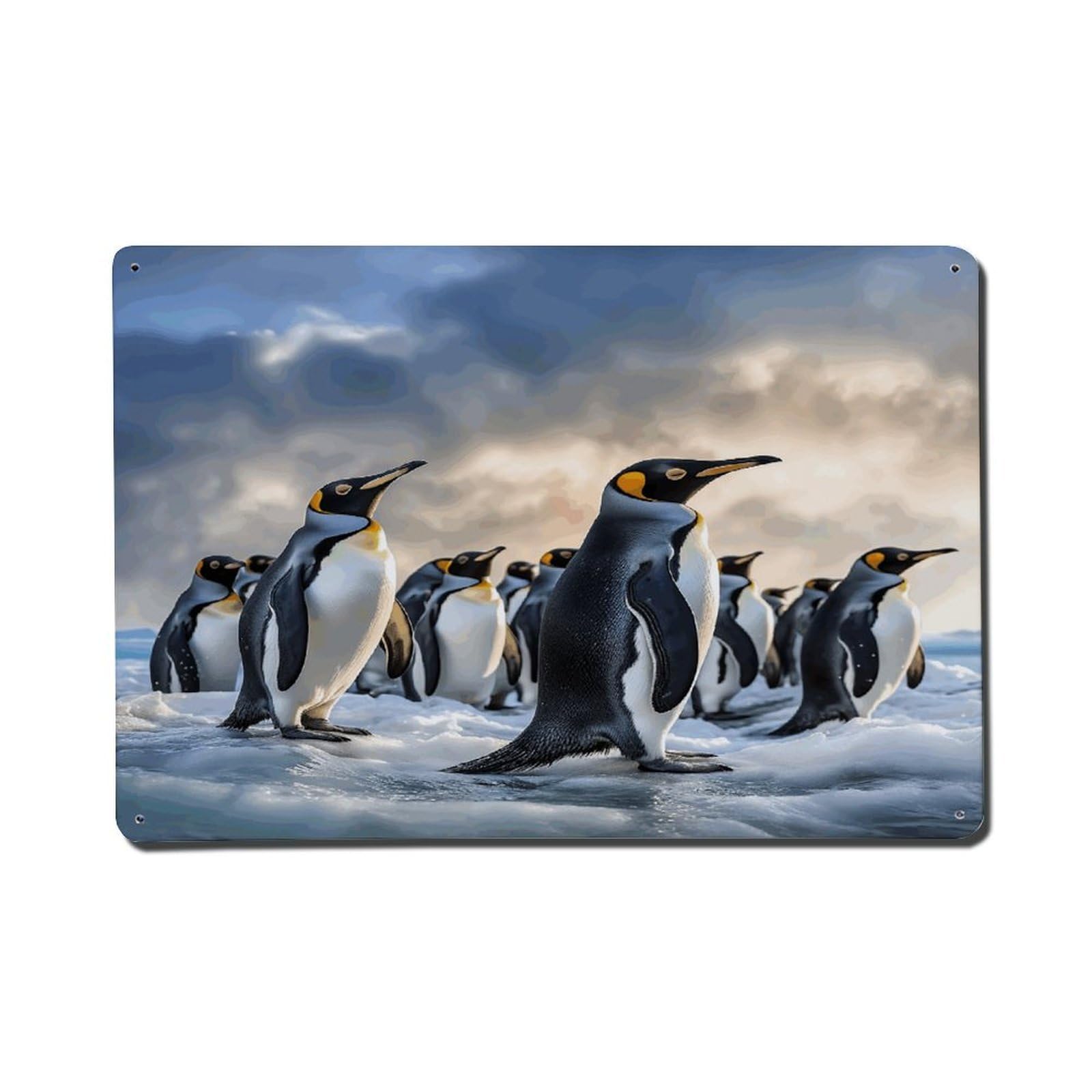 Adfgyerh Style Sea Penguin Metal Signs Funny, Aluminum Tin Sign Indoor Outdoor Decor, Vintage Signs For Home Office Kitchen Bar Cafe Garden Farmhouse Wall Decor