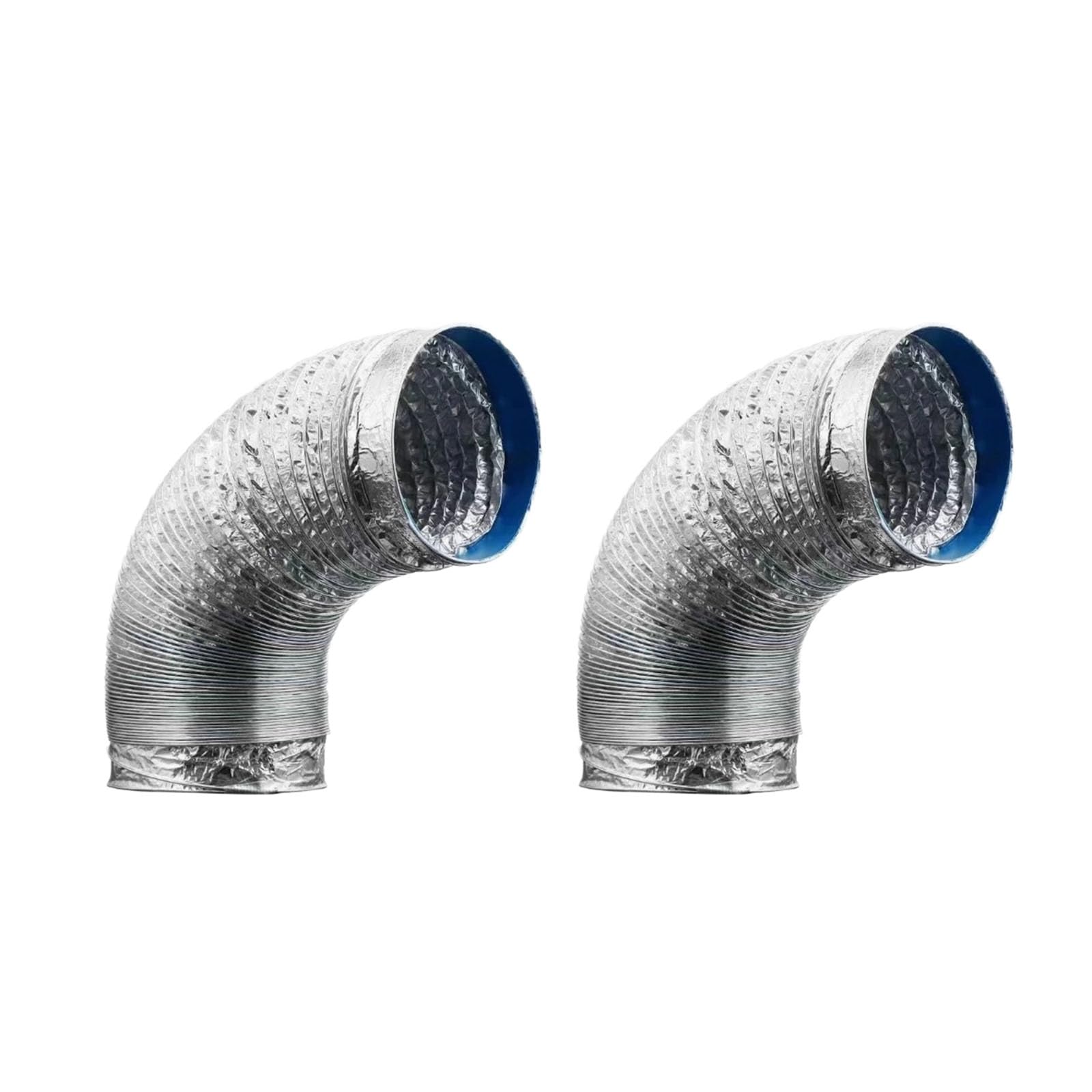 Msioytog Multicolor Laundry Room Dryer Vent Hose Set 2 Pack Aluminum Corrugated Exhaust Tubes For Replacement Routing, Basement Updates, And Everyday Home Service Setup