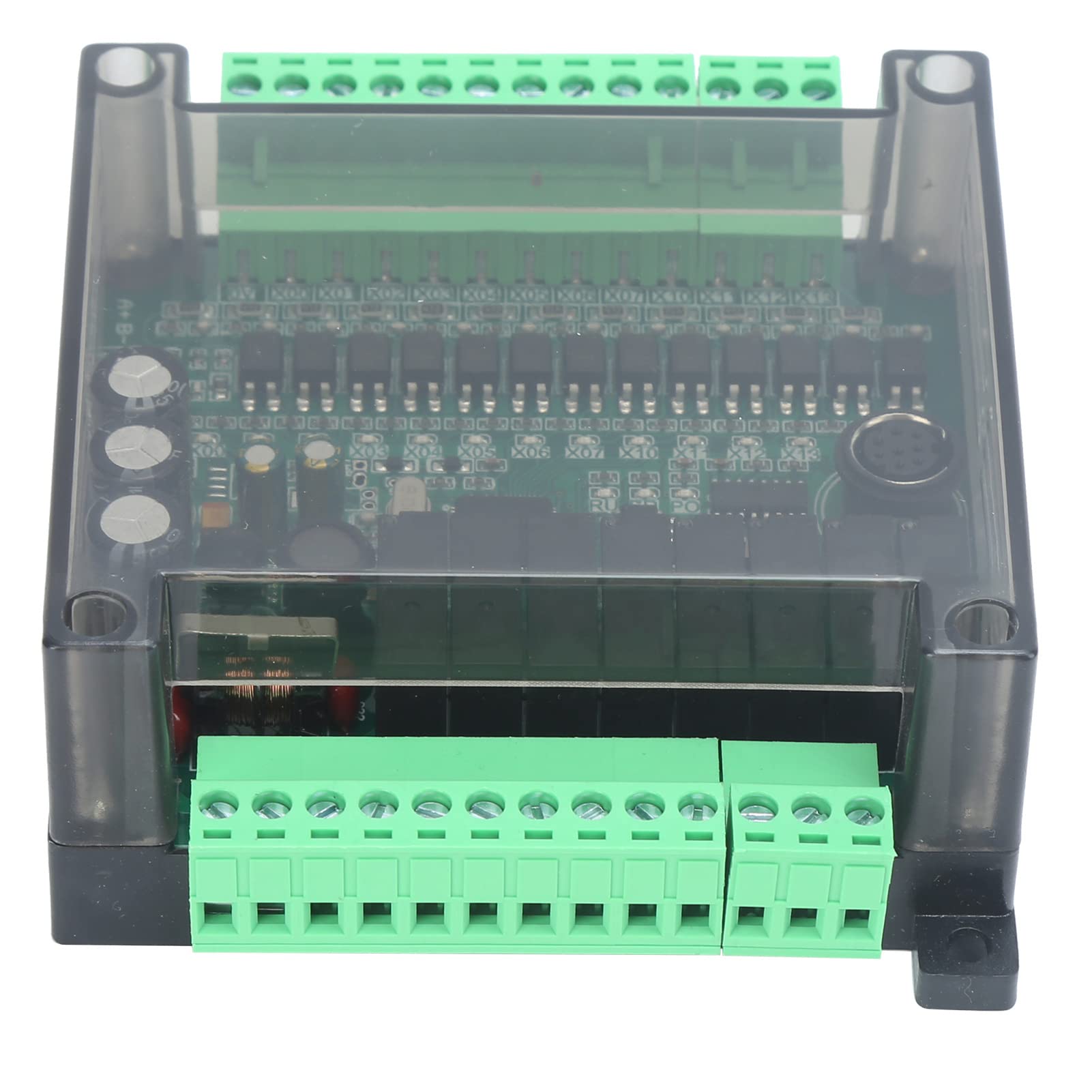 SPS-Platine, Programmierbare Steuerung, Industrielles Steuermodul mit DVP-Kabel für Automatisierungsanwendungen, Größe 92 Mm (Mit Gehäuse Kanada 485 Kommunikation)