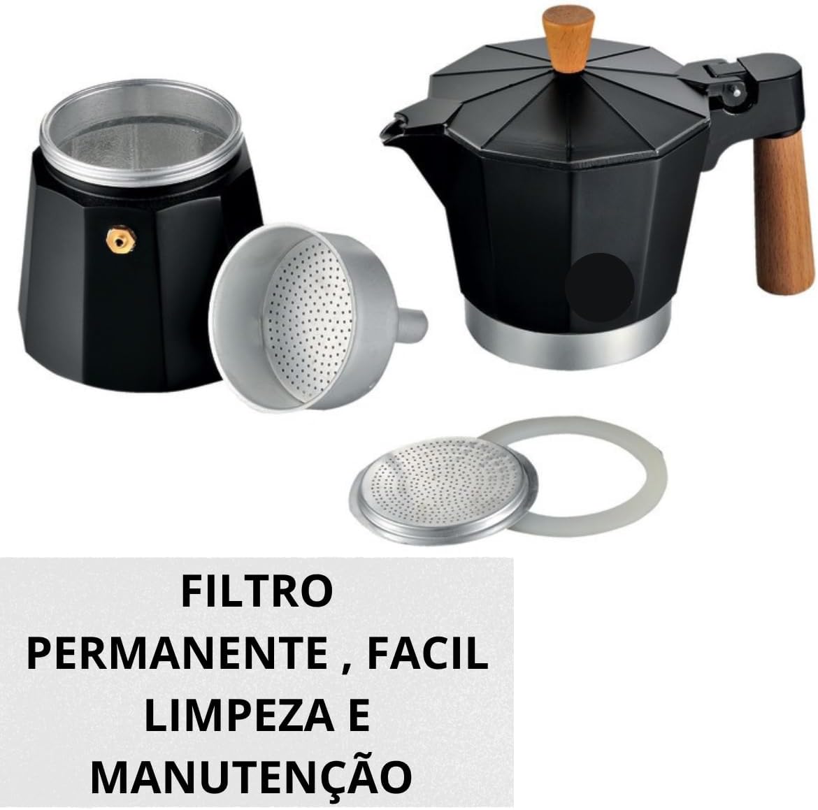 Cafeteira Italiana Moka Preta 3 Xícaras: Review Testado por 7 Dias
