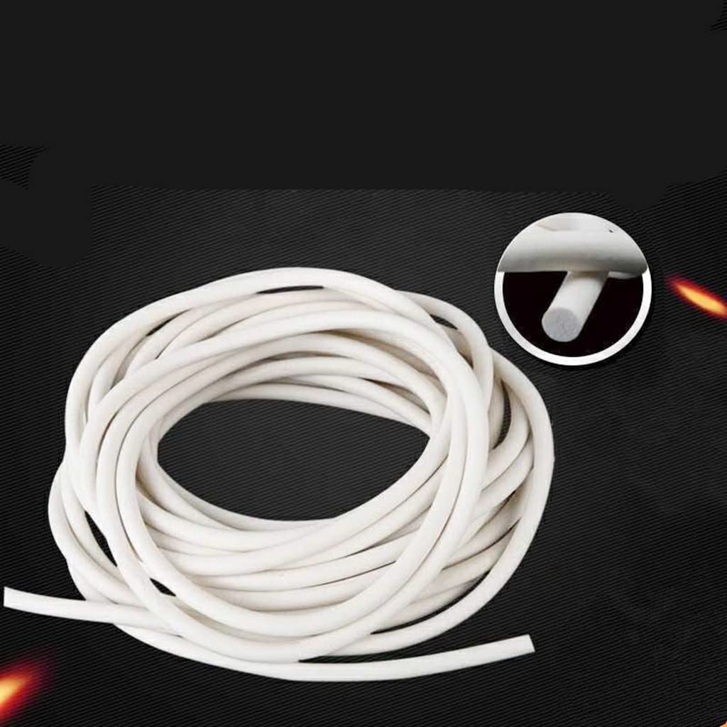 Tira de sellado de espuma de silicona, Tira de sellado cordón gomaespuma silicona, 10 metros, 1-8mm for puertas y bricolaje