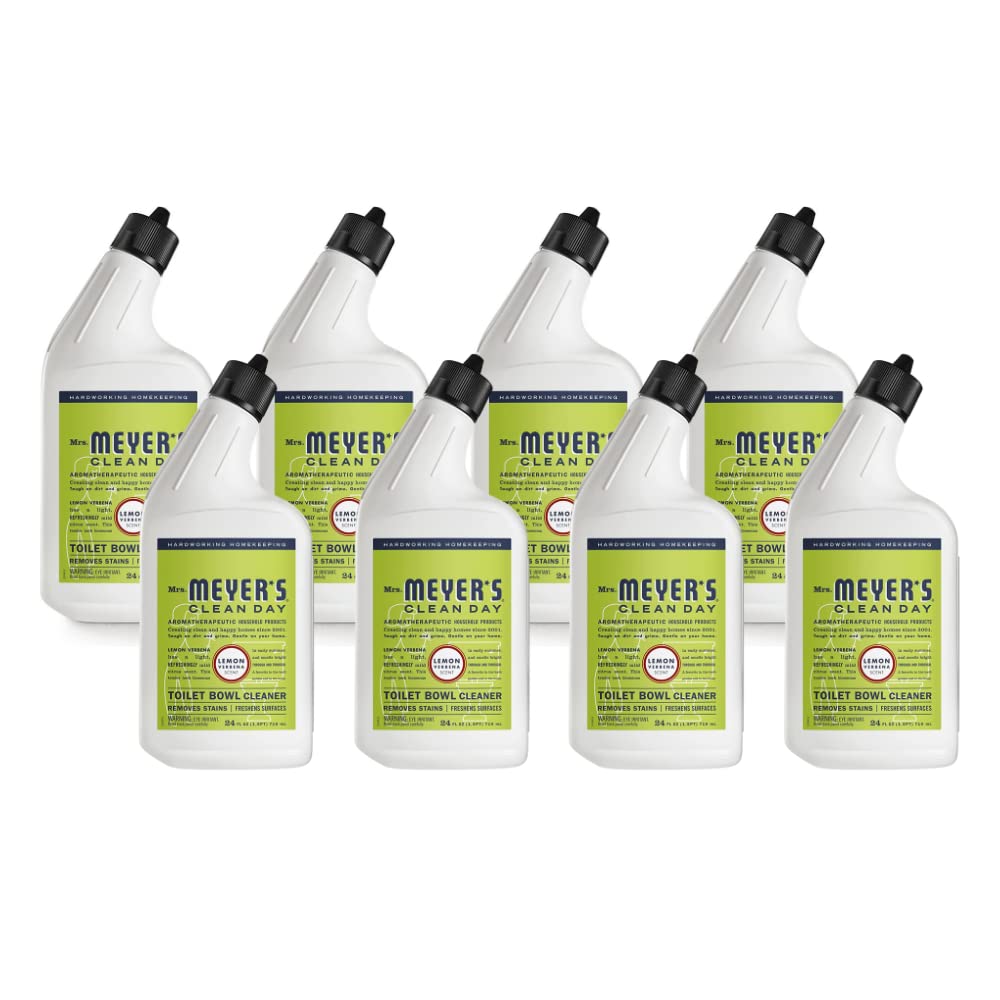 MRS. MEYER'S CLEAN DAY Lemon Verbena Toilet Bowl Cleaner 24 Fl Oz (Pack of 8)