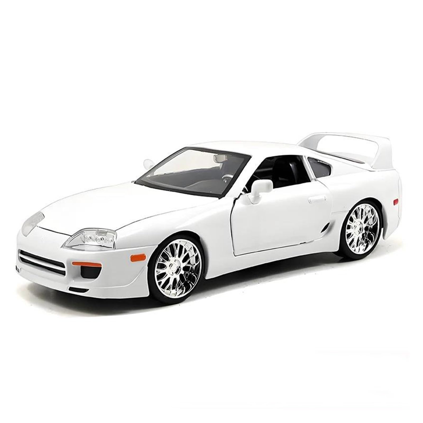 Audsni White Die-Cast Diecast Car Model For Toyota For Supra 1995 Diecast Model Car