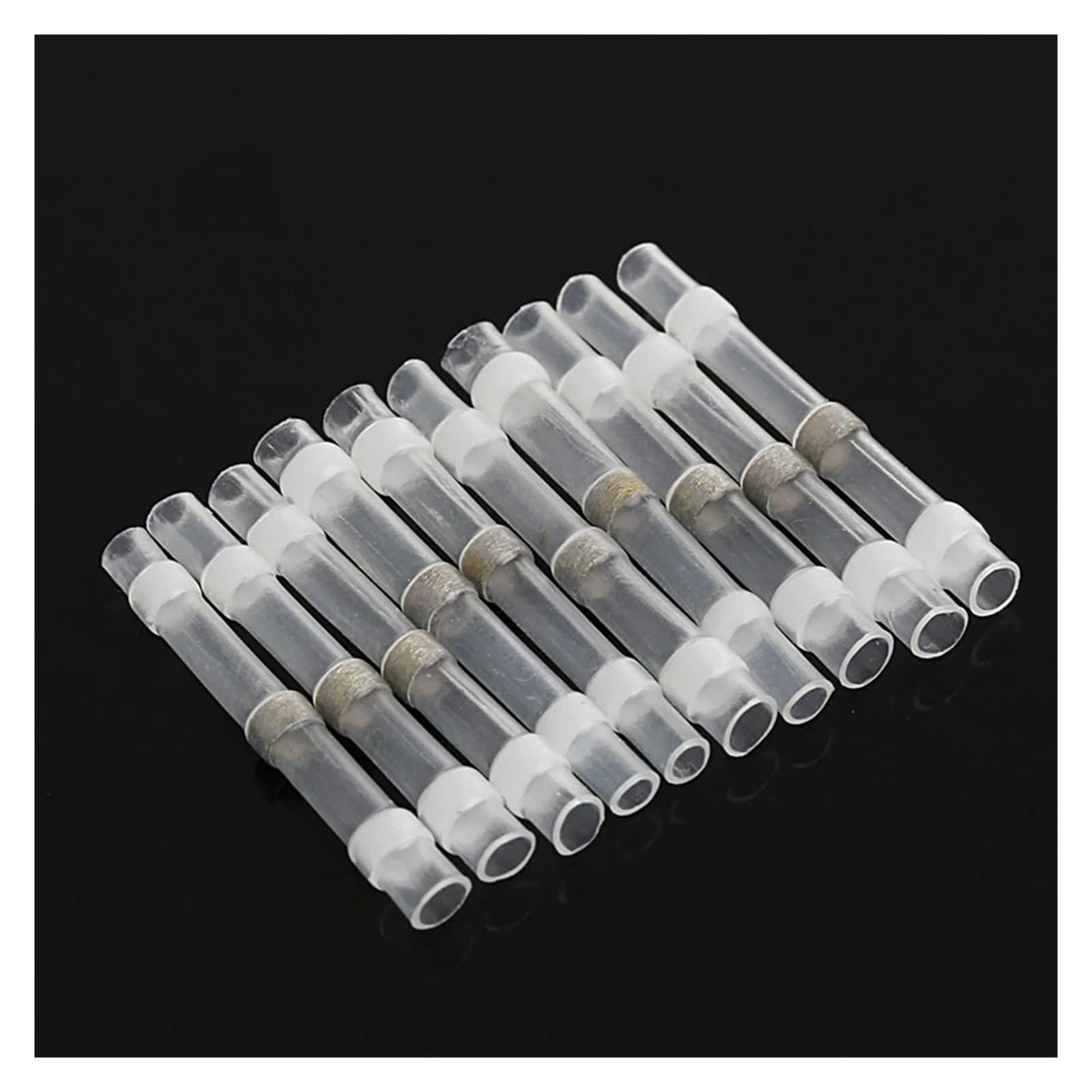 VWWJCCRO 50Pcs Insulated Wire Connectors Heat Shrink Wire Splice Connector Solder Sleeve For Automobile Assortment 26-24AWG