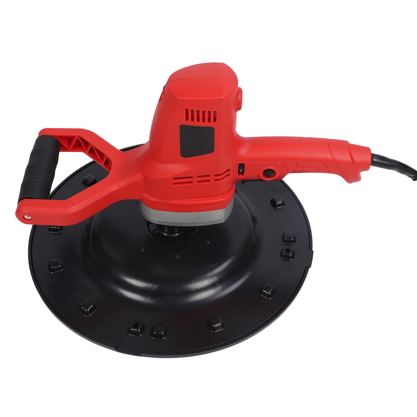 AUNMAS Máquina de Enlucido de Hormigón de 1280 W, Máquina Alisadora de Paredes con Velocidad Variable 80-200 Rmin, Interruptor a Prueba de Polvo, Varilla Telescópica, Sujetador (Enchufe europeo 220V)