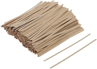 misppro 1000 lazos de papel para envolver bolsas, regalos, bolsas de regalo de fiesta, color marrón, 15 cm
