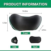 Vista 2 de Almohada para reposacabezas de automóvil realmente suave, almohada para conducir con correa ajustable, almohada de cuello de espuma viscoelástica