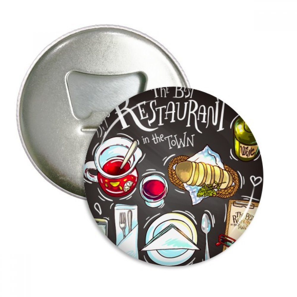 Décapsuleur aimant de réfrigérateur Le Meilleur Restaurant idée cadeau originale 3pcs