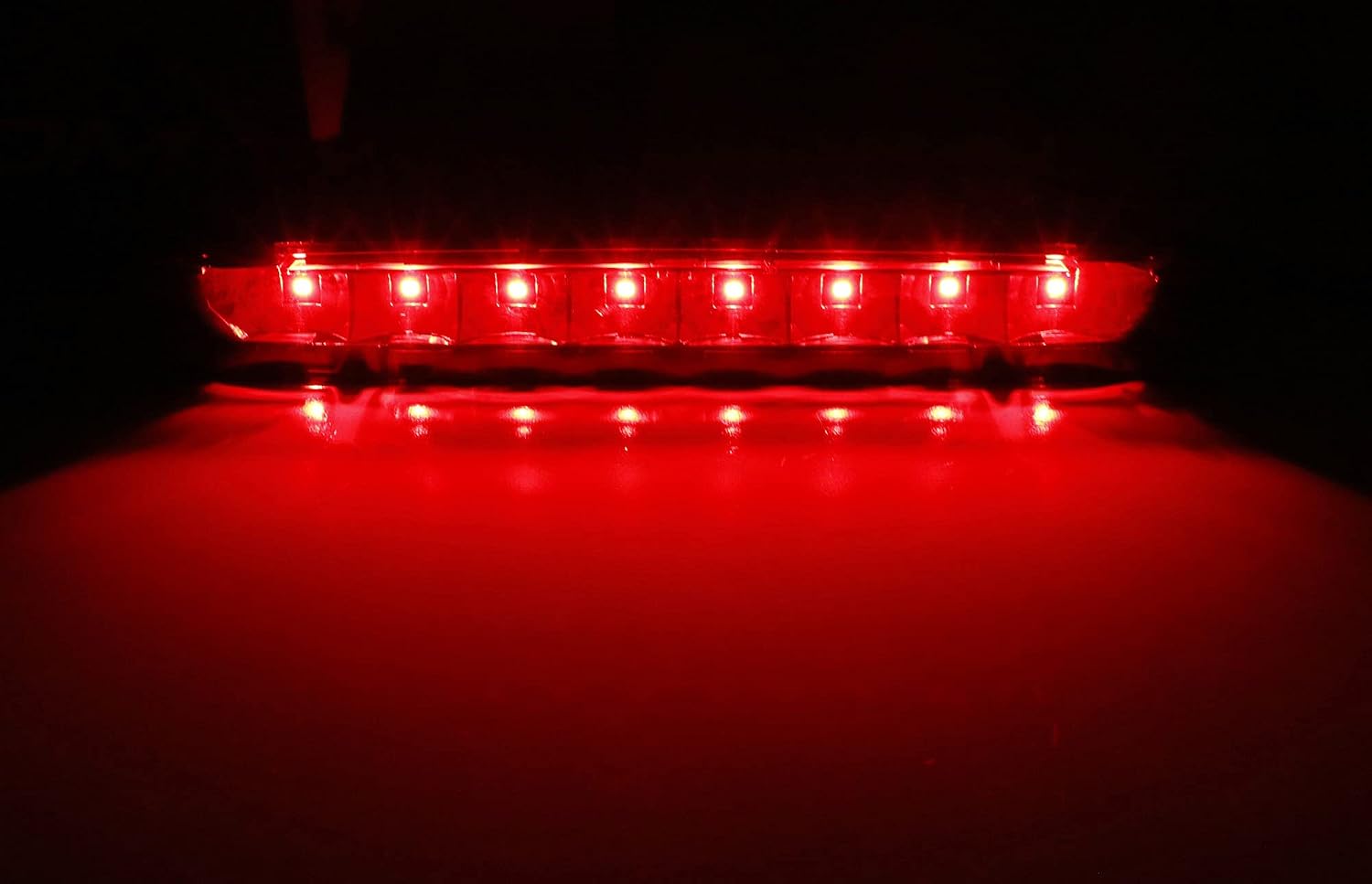 iJDMTOY Dark Smoked Lens Full LED Trunk Lid Third Brake/Stop Light Assembly Compatible with 2005-2009 5th Gen Pre-LCI Ford Mustang