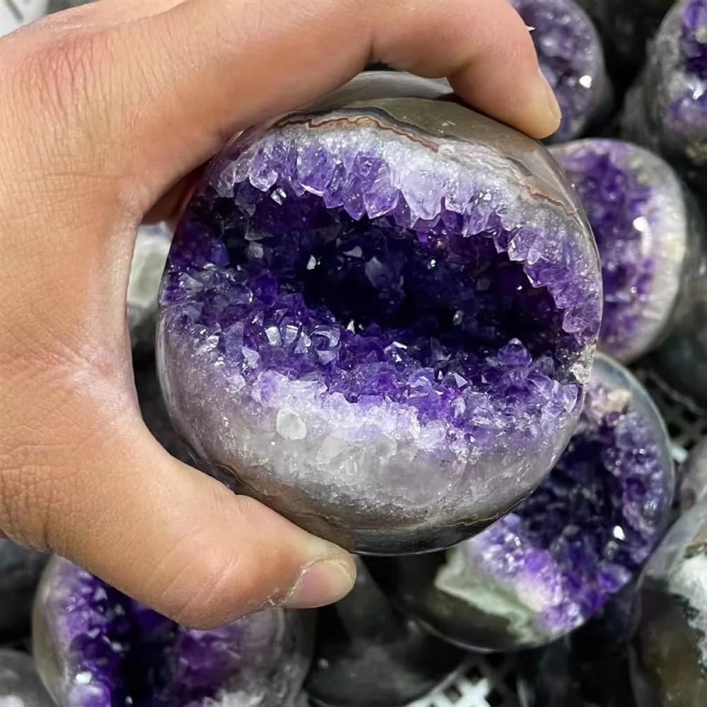 アメジスト開口笑 瑪瑙共生 ガーデンクォーツ入 クリスタル 風水晶ジオード 幸運 アメジスト開口笑 瑪瑙共生 ガーデンクォーツ入 クリスタル 風水晶