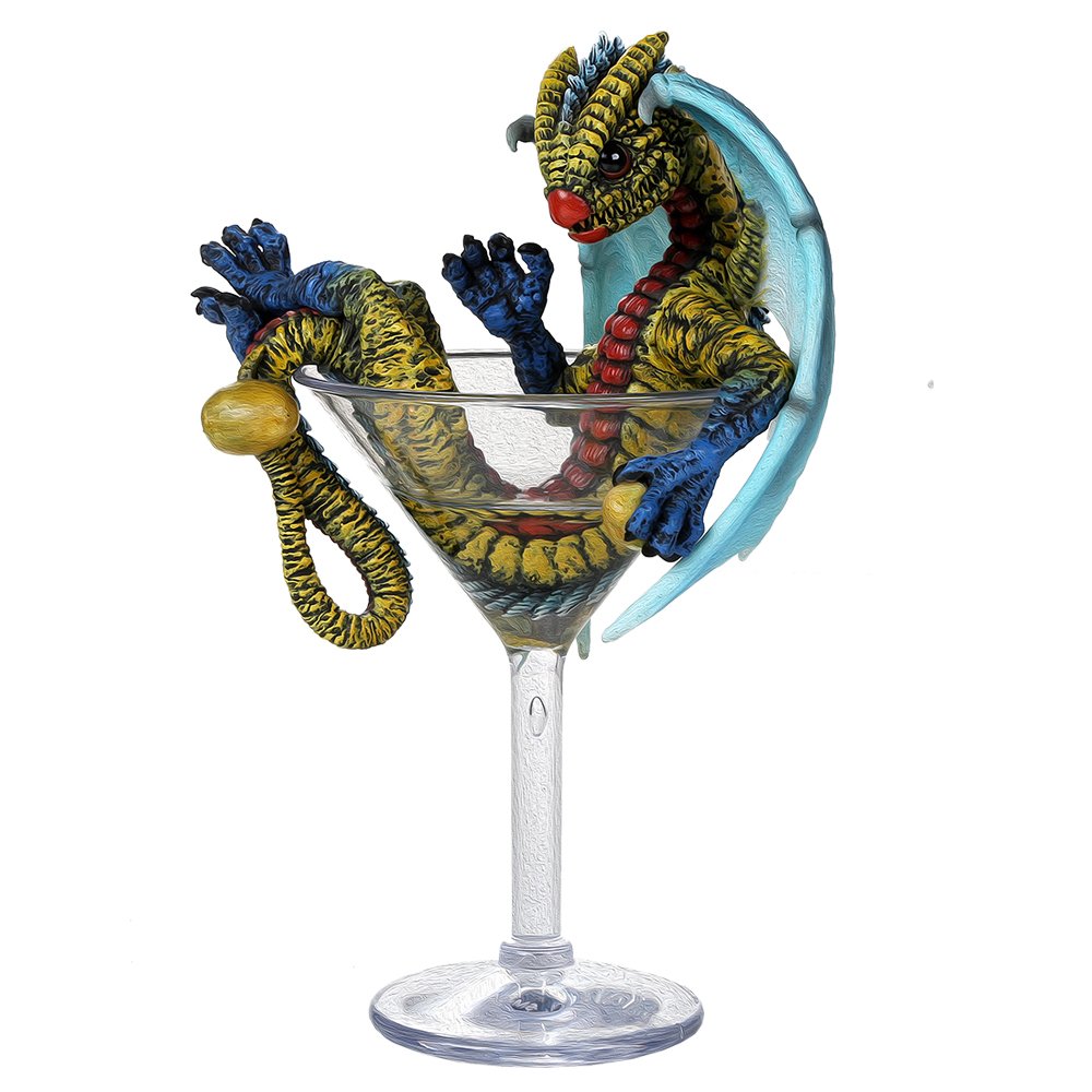 Figurine Dragon Martini Pacific Trading par Stanley Morrison