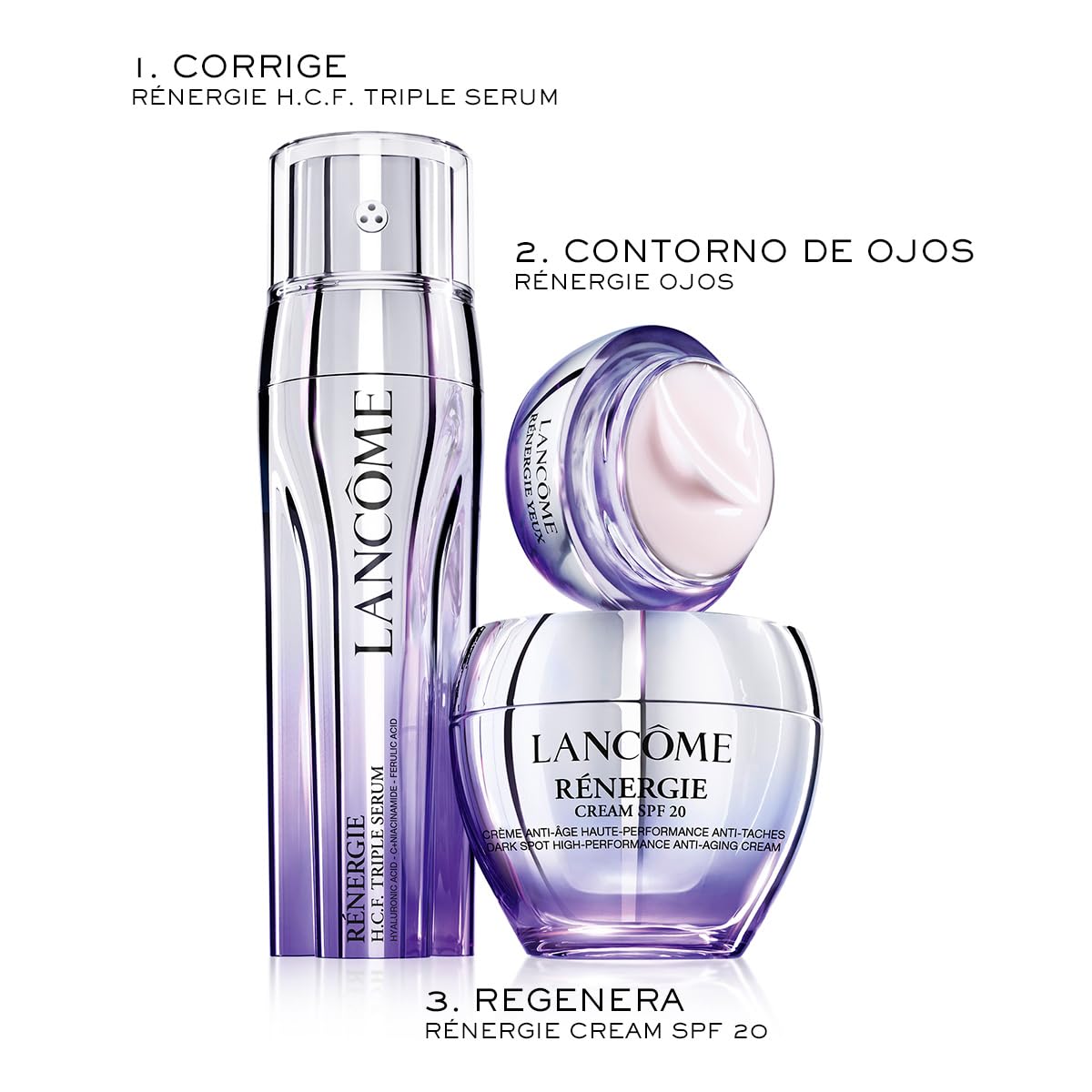 Lancôme Rénergie H.P.N. 300-Peptide SPF25 Cream, Tagespflege, 50 ml | Mit Hyaluronsäure, Peptiden und Niacinamid, straffende Wirkung für glattere und festere Haut spürbar