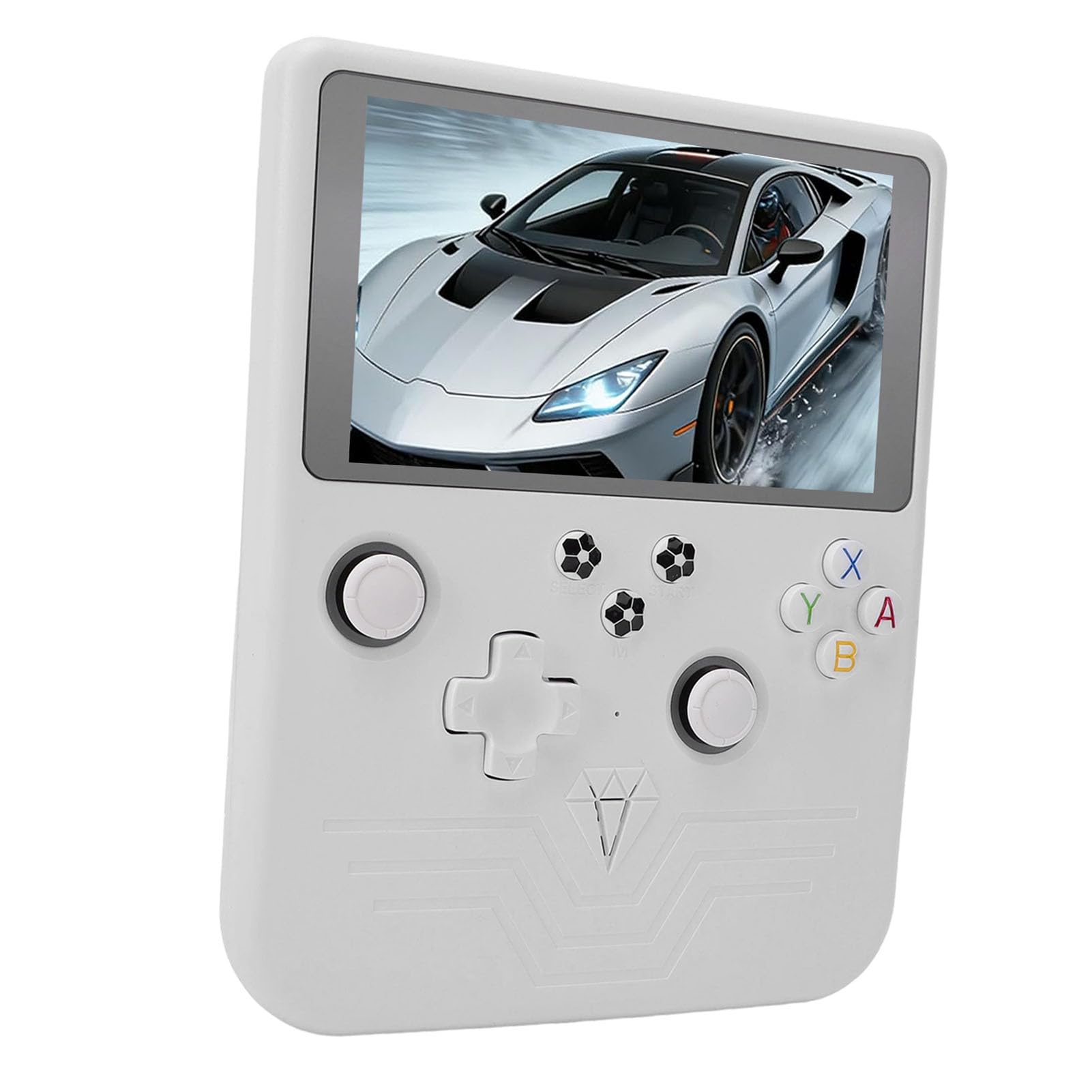 Generic Console di Gioco Portatile retrò Schermo Open Source da 6 Pollici con Batteria a Lunga Durata per Titoli retrò 3D 1 X Console di Gioco (WHITE)
