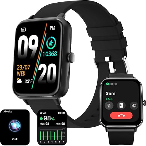 Fire-Boltt Ninja Call Pro Plus 46.48mm (1.83 inch) Smart Watch with Bluetooth Calling, AI Voice Assistance, 120 Sports Modes IP67 Rating, 240 * 280 Pixel High Resolution (Black)