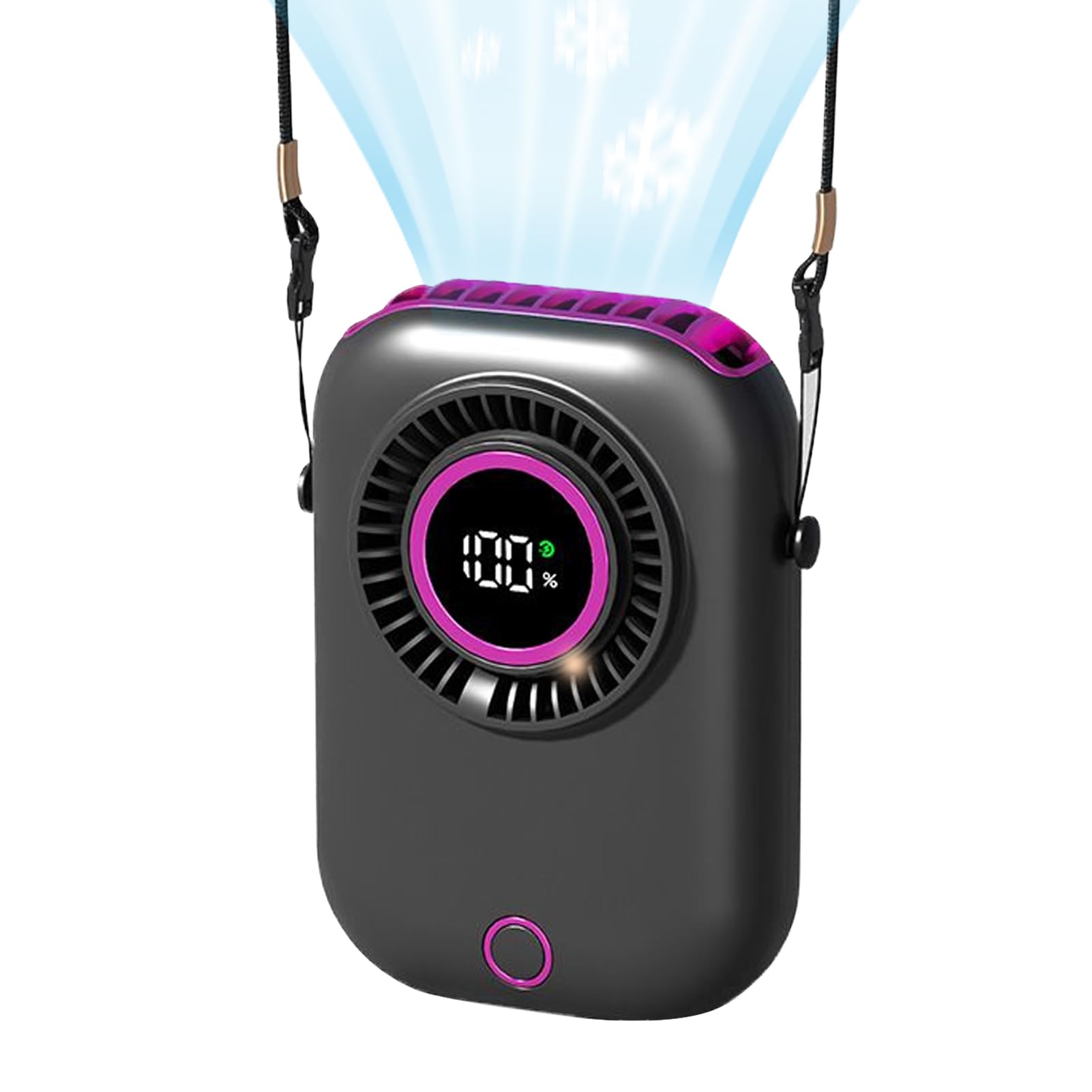Ventilateur portable à écran numérique pour calmer la chaleur à la salle de sport